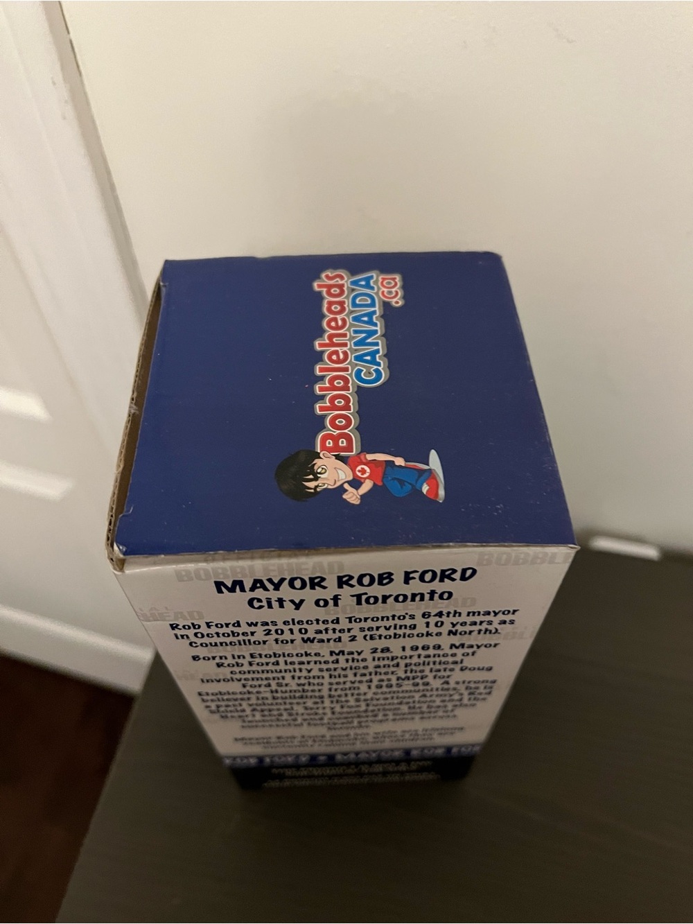 Toronto Mayor Rob Ford Autograph Bobblehead (Signed on Box) or Best Offer - Picture 5 of 5